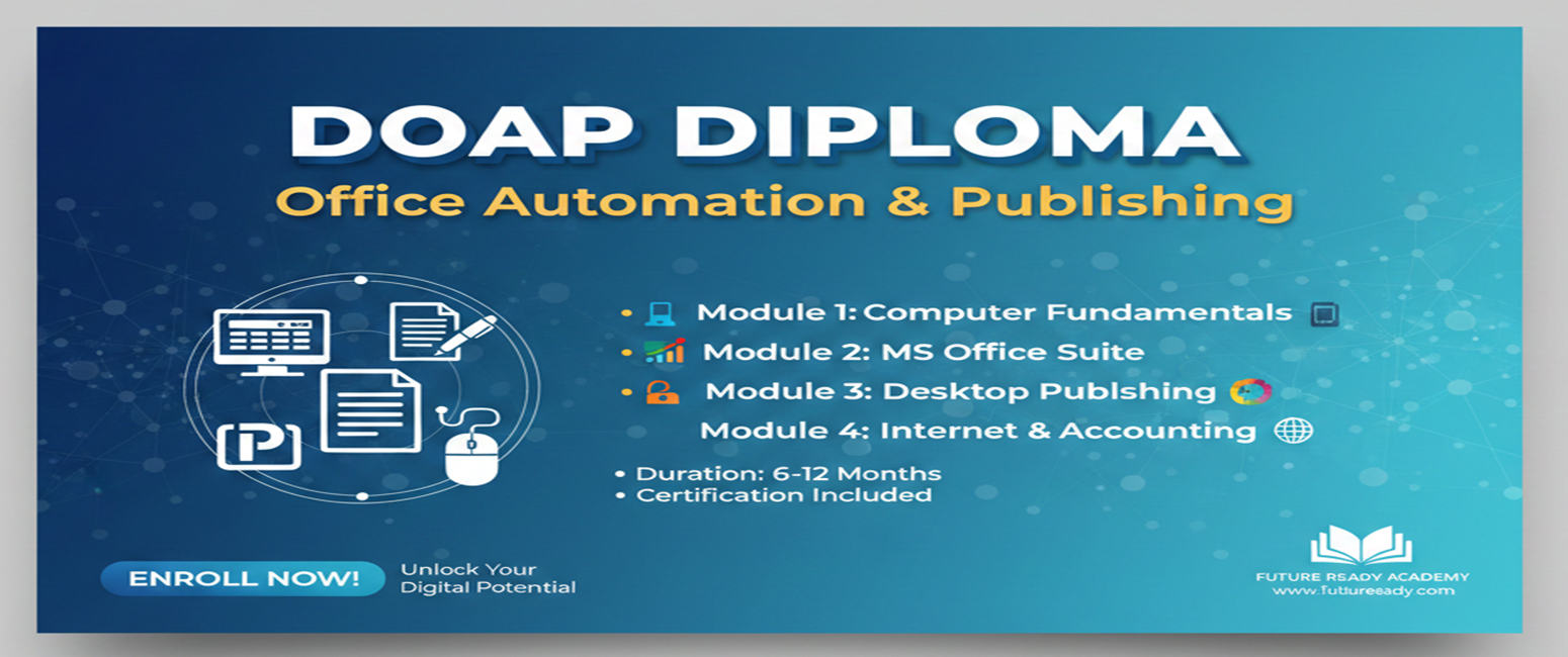 Course - Diploma in Computer Application - 6 Month